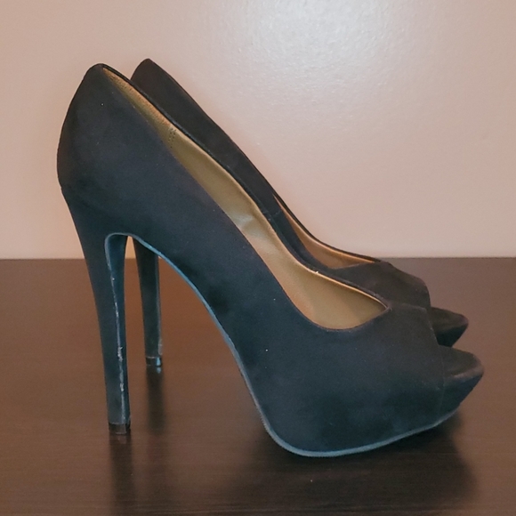 Shi by Journey 5" (1" lift platform) Black Velvet - Picture 5 of 8